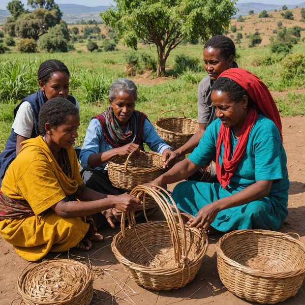 Où participer à des ateliers de vannerie en Éthiopie?