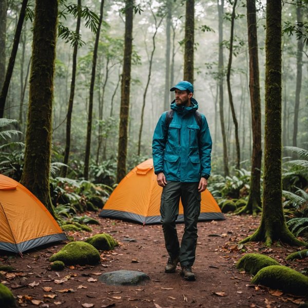 Comment choisir des vêtements adaptés pour un camping en région de forêt pluviale en automne?