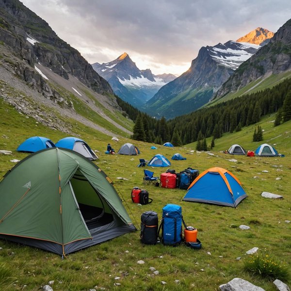 Comment organiser un camping pour une expédition de randonnée en région de haute montagne en été?